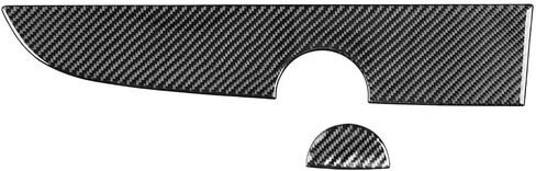 RHD Car Carbon Fiber Co-Pilot Dashboard Panel Cover Decoration Sticker Accessories for Fiat 500 2012-2015(Black) in Saudi Arabia