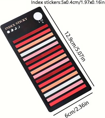 300pcs Writable Transparent Sticky Index Tabs – Waterproof Rainbow Labels for Note & File Organization - C1 in Saudi Arabia