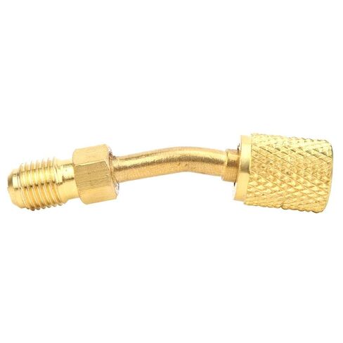 Estink R410A Adapter 1/4inch Male SAE to 5/16inch Female SAE Brass HVAC Fitting 45¡ã Angle High Pressure with Precision Threads for R410A Systems (AD87-45) in Saudi Arabia