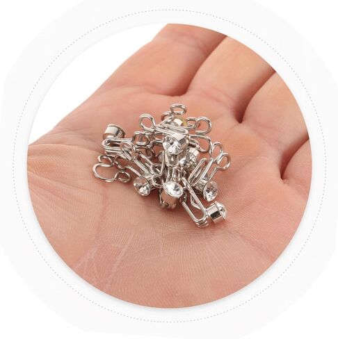 20pcs Metal Eye Closure Hooks for Sewing Invisible Hook and Eye Fasteners for Clothes Bra Cheongsam Skirt and Crafts Sturdy Sewing Supplies in Saudi Arabia
