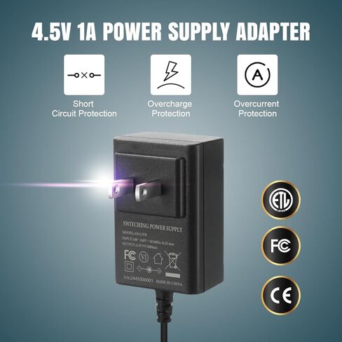 Lenink AC Power Supply Adapter for 3 AA Battery, AA Battery Replacement Adapter for LED Light, Decorations (White) in Kuwait