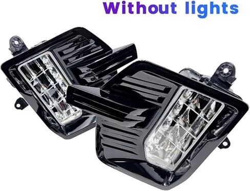 Car Front Bumper Fog Light Frame Cover Compatible for GMC Yukon 2021-2023 Fog Light Protector Cover 84341218 84341219 in Saudi Arabia