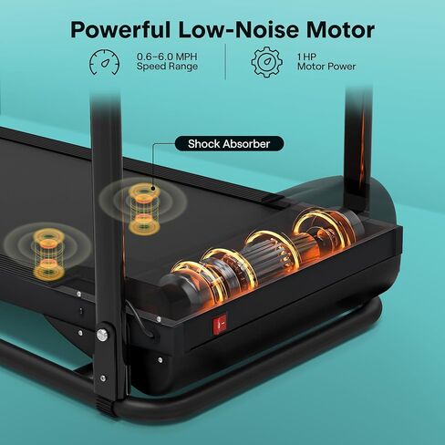 SereneLife Folding Treadmill - Foldable Home Fitness Equipment with LCD for Walking & Running - Cardio Exercise Machine - 12 Preset or Adjustable Programs - Bluetooth Connectivity in Kuwait