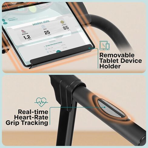 SereneLife Folding Treadmill - Foldable Home Fitness Equipment with LCD for Walking & Running - Cardio Exercise Machine - 12 Preset or Adjustable Programs - Bluetooth Connectivity in Kuwait