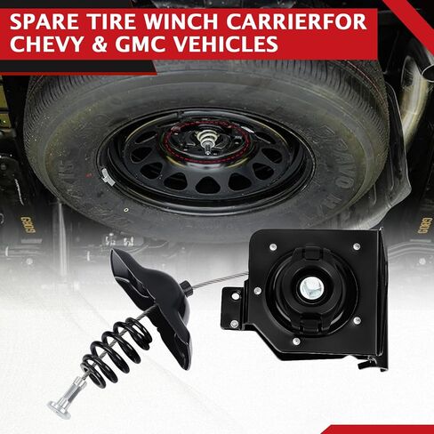 924-528 حامل ونش رافعة الإطارات الاحتياطية مناسب لفورد F250 F350 Super Duty F450 F550 1999-2007 يستبدل #924-528، 924528، 6C3Z1A131AA in Kuwait