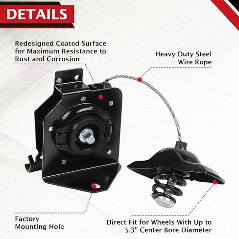 924-528 حامل ونش رافعة الإطارات الاحتياطية مناسب لفورد F250 F350 Super Duty F450 F550 1999-2007 يستبدل #924-528، 924528، 6C3Z1A131AA in Kuwait