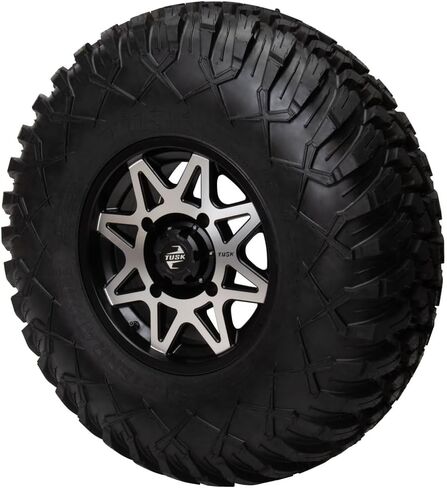 Tusk 4/156 Tintic Wheel 14x7 5.0 + 2.0 Machined/Black Compatible with Polaris RZR XP 1000 2014-2021 in Saudi Arabia