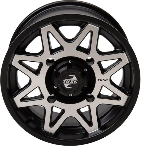 4/110 Tusk Tintic Wheel 14x7 5.0 + 2.0 Machined/Black For BOMBARDIER Traxter Max 500 2004-2005 in Saudi Arabia