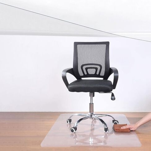 Clear Office Chair Mat,PVC Rectangle Chair Mats 1mm Thick for Hardwood Floors,Plastic Protector Floor Mat for Office,Rectangle Transparent Desk mats for Rolling Chairs 12x12in to 72x140in(36x36in) in Kuwait