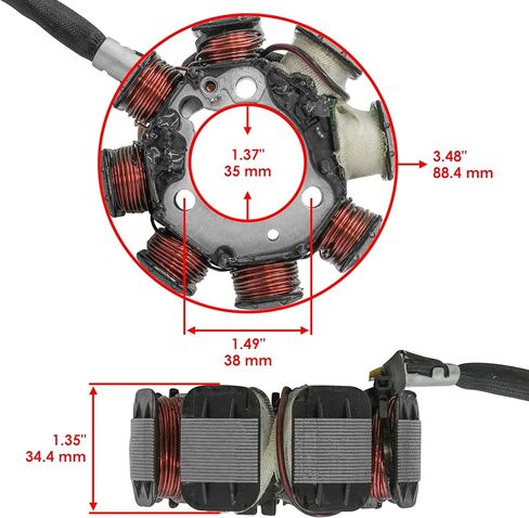 Caltric Stator And Gasket Compatible With Honda Trx200D Trx 200 D Trx200 Fourtrax 200 2X4 1990-1997 in Saudi Arabia
