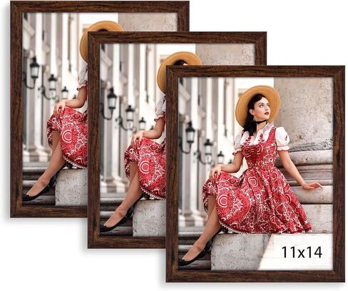 إطار صورة مقاس 14 × 22، إطار أبيض مقاس 14 × 22، عرض معرض حائط إطار خشبي مقاس 14 × 22 للملصق والأعمال الفنية والصور الشخصية ومجموعة طباعة مكونة من 3 قطع in Saudi Arabia