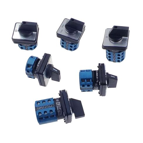 Universal Rotary Cam Changeover Switch LW28-20 Electric Transfer Switch 2/3/4 Position 4/8/12 Terminals 500V 20A(Section Three 0123) in Saudi Arabia