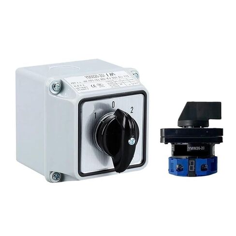 YMW26-20/1M مقاوم للماء IP65 دائرة التحكم في تبديل الكاميرا الدوارة 690 فولت 20 أمبير 1 قطب مع صندوق حماية LW26 LW28 LW39B(01) in Saudi Arabia