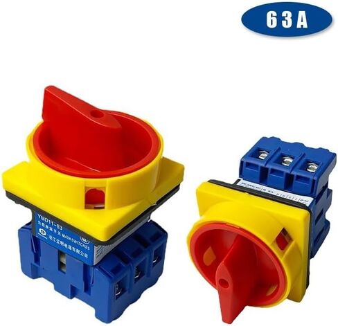 63 Amp 690V Isolator Switch 3P Main Motorized Rotary Pad Lock On-Off Power Switches YMD11-63A Replace LW30 in Saudi Arabia