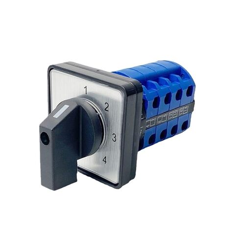 Electrical LW26-20/4 Panel Mount 20A 690V 4 Poles 4 Position Control Motor Circuit Universal Changeover Rotary Cam Switch in Kuwait