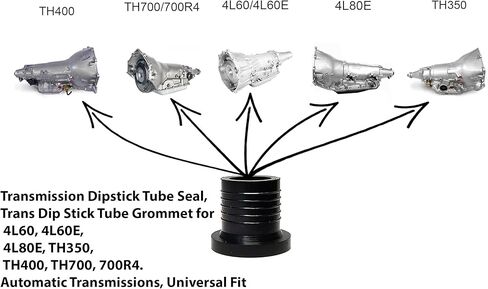 ختم أنبوب مقياس ناقل الحركة، حلقة أنبوبية Trans Dip Stick لـ 4L60 4L60E 4L80E TH350 TH400 TH700 700R4 ناقل الحركة الأوتوماتيكي، Universal Fit Zermok in Kuwait