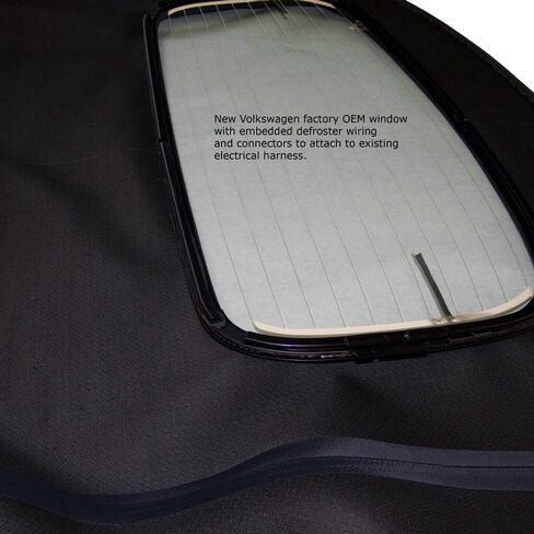 Sierra Auto Tops Replacement Convertible Top with Power Opening, fits Volkswagen Beetle models 2003-2010, Premium-Grade Stayfast Canvas, Black in Saudi Arabia