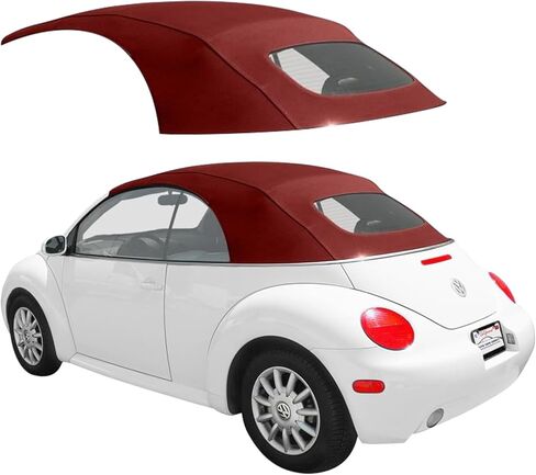 Sierra Auto Tops Replacement Convertible Top with Power Opening, fits Volkswagen Beetle models 2003-2010, Premium-Grade Stayfast Canvas, Black in Saudi Arabia