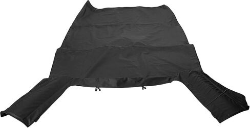 Soft Top Compatible with 2007-2009 Jeep Wrangler JK Unlimited 4 Door, Sailcloth Vinyl Black with Smoke Tinted Windows Kit in Saudi Arabia