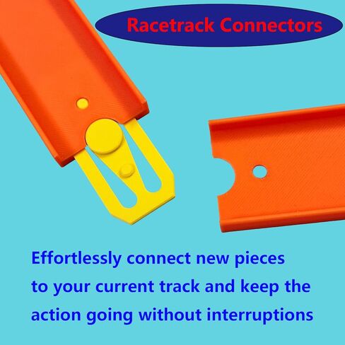 موصلات مضمار السباق للعجلات الساخنة - قطع بديلة متوافقة لآلية الباب الدوارة، متينة ومحكمة، للأطفال من سن 5 إلى 12 عامًا (مجموعة من 30 قطعة) in Kuwait