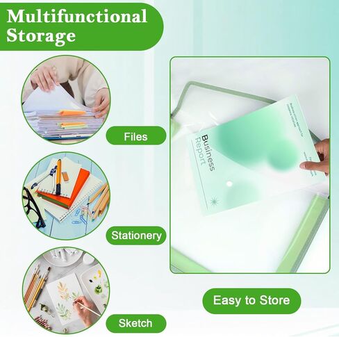 3 Pieces 11 x 17 inch Expandable Tabloid Size Documents Folder with Snap Closure Black Horizontal Large Clear Organizer Storage with Label Plastic Envelopes Expanding File Folder for Plots Charts in Kuwait
