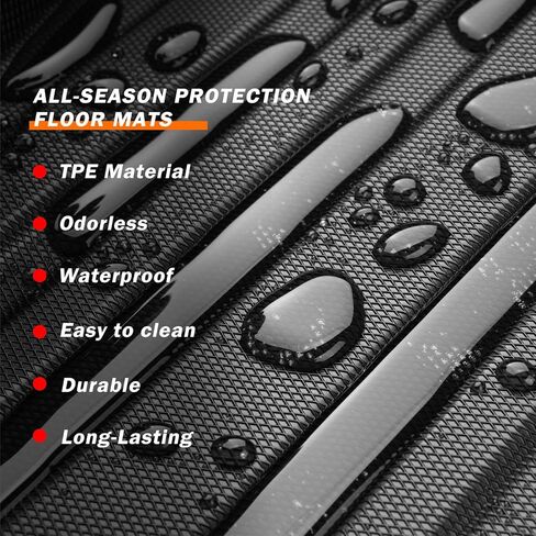 KUST Custom Fit Floor Mats for Mazda CX30 2020-2024 CX-30 Accessories (Fit FWD AWD All Model) All Weather Car Floor Mat Liners 1st & 2nd Row Liners Black Non-Slip in Saudi Arabia