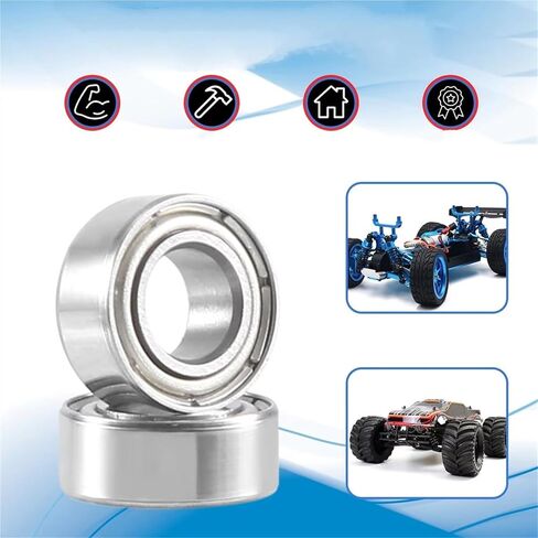متوافق مع JLB لسباق الفهد 1/10 RC قطع غيار السيارات ملحقات استبدال فرش 4 قطع محمل كروي 5X10X4MM BE002 RC ترقية قطع الغيار in Saudi Arabia