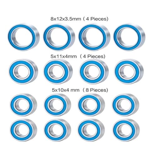 Compatible with Tamiya for TT02 TT-02D 1/10 RC Car Upgrades Parts Accessories 32PCS R32 Rubber Sealed Ball Bearing Kit RC Accessory in Saudi Arabia
