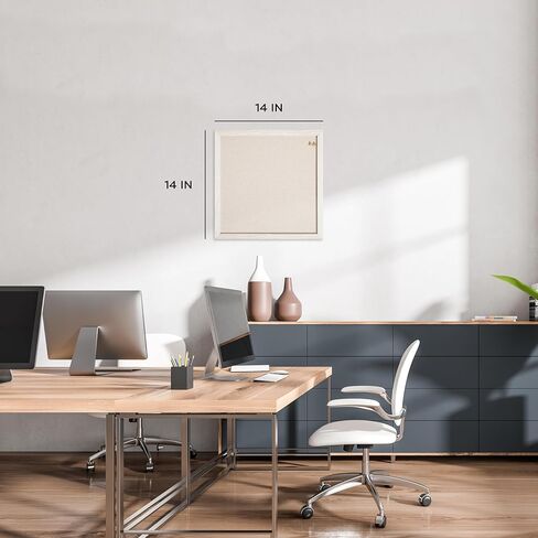 U Brands Rustic Weekly Dry Erase Planner Board, 14 x 14 Inches, Office Supplies, White Wood Frame in Saudi Arabia