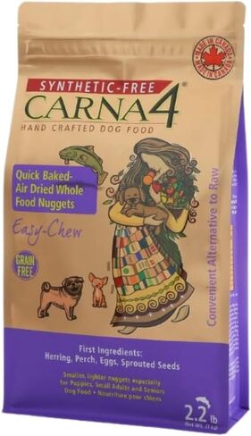 CARNA4 Easy-chew Fish Formula Sprouted Seeds Dog Food 2.2LB in Saudi Arabia
