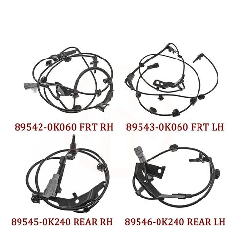 مستشعر ABS مناسب لسيارة Toyota Hilux VIII 2015-2022 2.7 مستشعر سرعة العجلات الأمامية والخلفية اليسرى واليمنى ABS 89542-0K060،89543-0K060،89545-0K240،89546-0K240 مستشعر سرعة العجلات ABS (الجبهة LH RH) in Kuwait