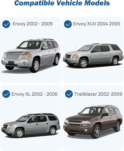 حامل أكواب JOYTUTUS مقاس 3.5 بوصة متوافق مع Trailblazer 2002-2009، مناسب لـ Envoy 2002-2009 in Kuwait