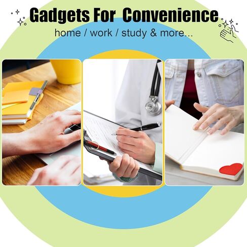 Pen Loop Holder for Notebook 12 Colors Self-Adhesive Stick On Pen Holder with Extra 2 Pens Clips 1 Leather Bookmarks As COMBO for Planner Journal Tablet Clipboards Calendars Bible Campus School Office in Saudi Arabia