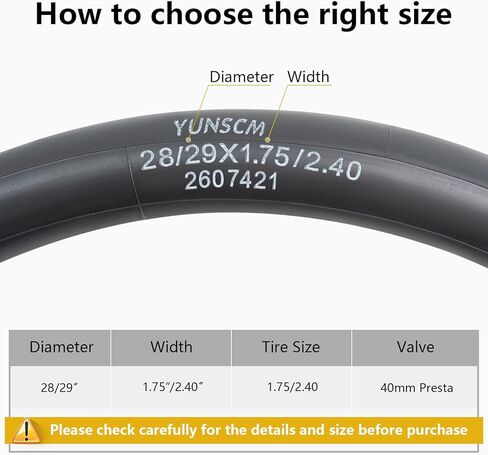 2-Pack 29" Mountain Bike Tubes 29 X 1.75/2.125 FV33mm Presta Valve 29" MTB Bicycle Tubes Compatible with 29x1.75 29x1.90 29 x 1.95 29 x 2.0 29 x 2.10 29 x 2.125 Mountain Bike Tire Tubes in Saudi Arabia
