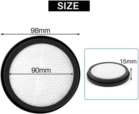 For Proscenic P8 Scopa Elettrica/Aspirapolvere Senza Filo-Hepa - (Color: Black) in Saudi Arabia