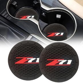 Universal Car Cup Holder Coasters, 2.75 Inch Interior Accessories for Silverado Colorado ZR2 Trucks, SUVs, 2 Pack (zr2) in Saudi Arabia