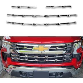 الكروم مصبغة تراكب الشواية 4 قطعة متوافق مع 2022 2023 2024 2025 تشيفي سيلفرادو 1500 LT/RST in Kuwait