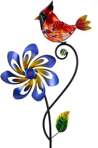 Wind Spinners Outdoor, Cardinal Wind Spinner, Kinetic Windmill with Metal Stake, Decorative Pinwheels for Lawn, Patio, Garden Decor in Saudi Arabia