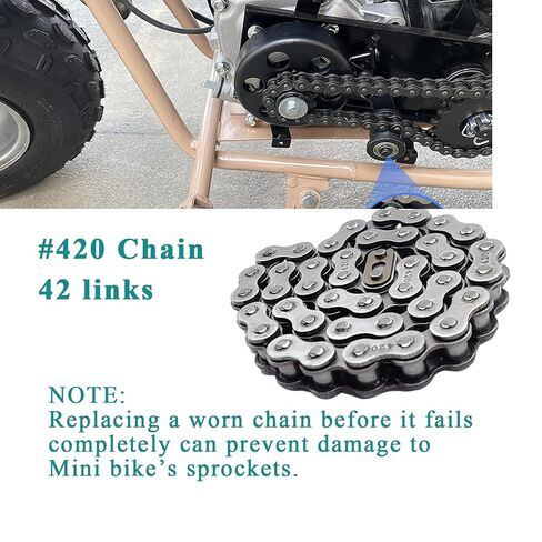 كولمان CT200U سلسلة دراجة صغيرة 420 سلسلة 90 رابط سلسلة محرك خلفي لكولمان CT200U-EX BT200X Aixs M200 in Saudi Arabia