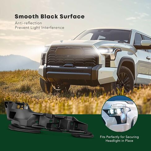 YHTAUTO حامل المصباح الأمامي جانب الركاب متوافق مع Ford F-150 2015-2017، دعامات تثبيت المصابيح الأمامية على الجانب الأيمن in Saudi Arabia
