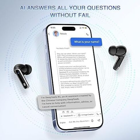 Ai Language Translation Earbuds, in-Ear 3-in-1 Translation Headphones, Real Time 2-Way Earbuds, Sound Quality Long Battery Life, Great for Travel Business (Black, Clip) in Kuwait