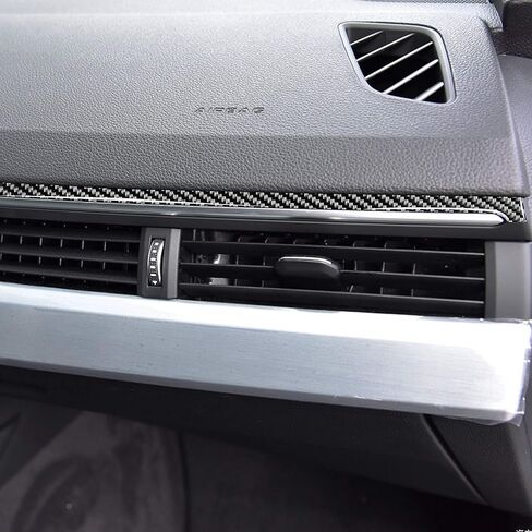 Carbon Fiber Dashboard Trim Sticker for Audi 17-19 A4L/B9 in Saudi Arabia