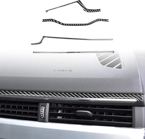Carbon Fiber Dashboard Trim Sticker for Audi 17-19 A4L/B9 in Saudi Arabia
