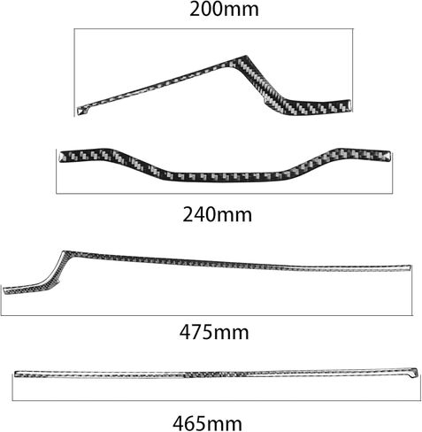 Carbon Fiber Dashboard Trim Sticker for Audi 17-19 A4L/B9 in Saudi Arabia