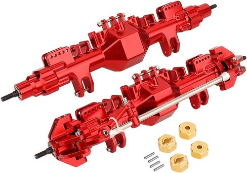 محاور أمامية خلفية مع تروس فولاذية لشاحنة RC 1/8 Losi LMT Monster Truck DIY ألعاب التحكم عن بعد للسيارة 1:8 أجزاء مطورة (فضي) in Kuwait