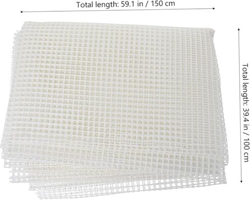Uonlytech DIY Rug Hooking Mesh Sheet Canvas for Crafting Rugs Coasters and Pillows Easy to Cut for DIY Projects for Latch Hook Crafts in Saudi Arabia