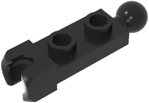 لوحة BrickBuddy Gobricks GDS-904 الخاصة 1 × 2 مع كوب نهاية 5.9 مم وكرة القطر 50 قطعة متوافقة مع لعبة Lego 14419 أجزاء DIY ومكونات MOC للعلامات التجارية الكبرى للطوب اللون: أسود 26 in Saudi Arabia