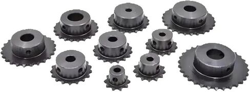 04C Sprocket 25T-40T Teeth Bore 6-18mm ​Pitch 6.35mm 45# Steel 1Pcs(12mm,30 Teeth) in Saudi Arabia