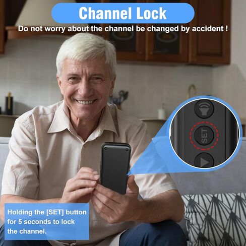 ChunHee Intercoms Wireless for Home 16 Channels Long Standby Caregiver Wireless Intercom System for Elderly 1640ft Portable Intercom Two Way Room to Room Communication Intercom for Home Use, 4 Pack in Saudi Arabia