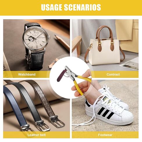 1PCS Watch Belt Hole Puncher Plier, 5Inch 2.0mm Universal Hand Round Eyelet Punches Tool for Dog Collars DIY Home Craft Projects in Saudi Arabia
